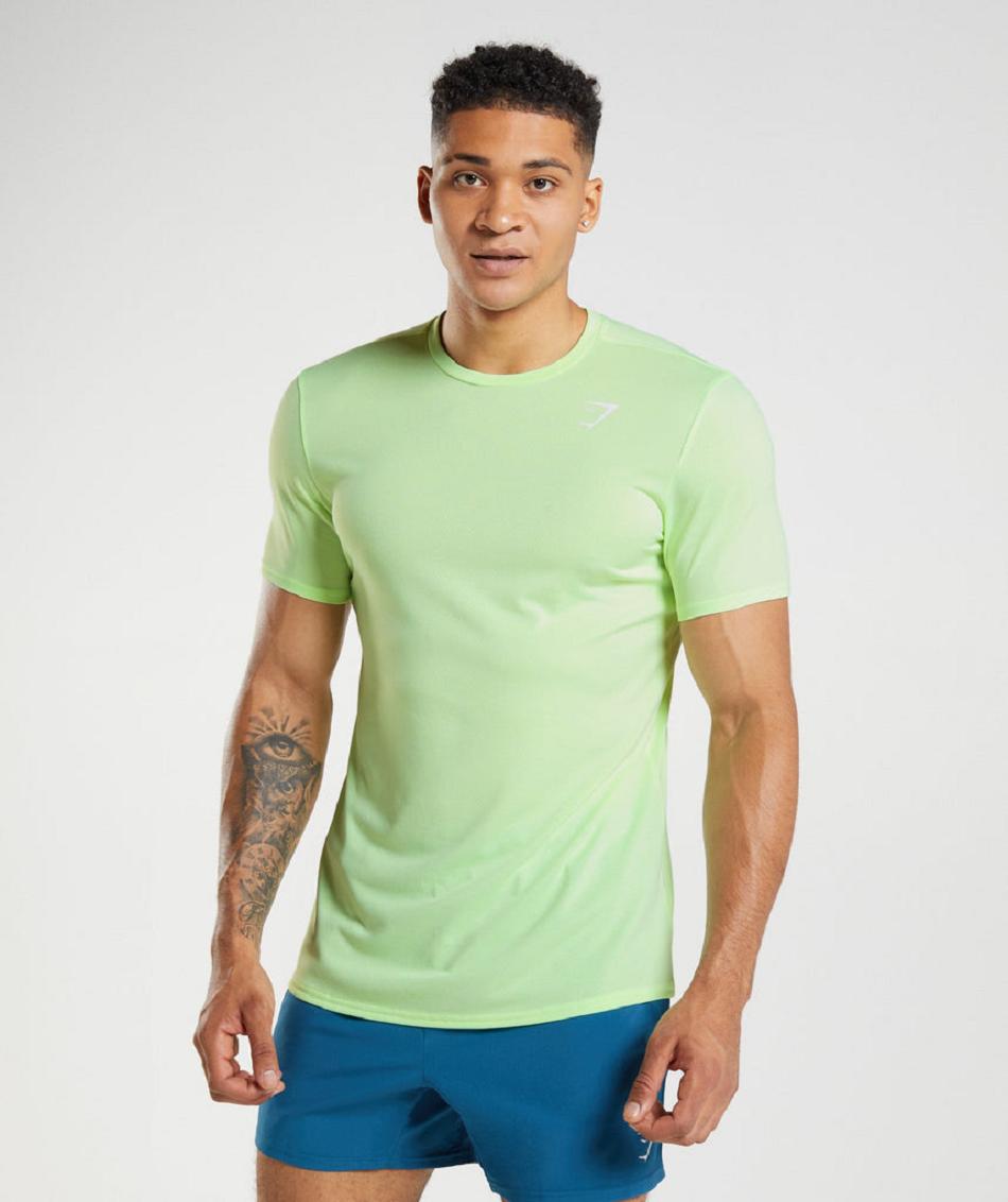 T Shirts Męskie Gymshark Arrival Mięta | PL 3790GSO